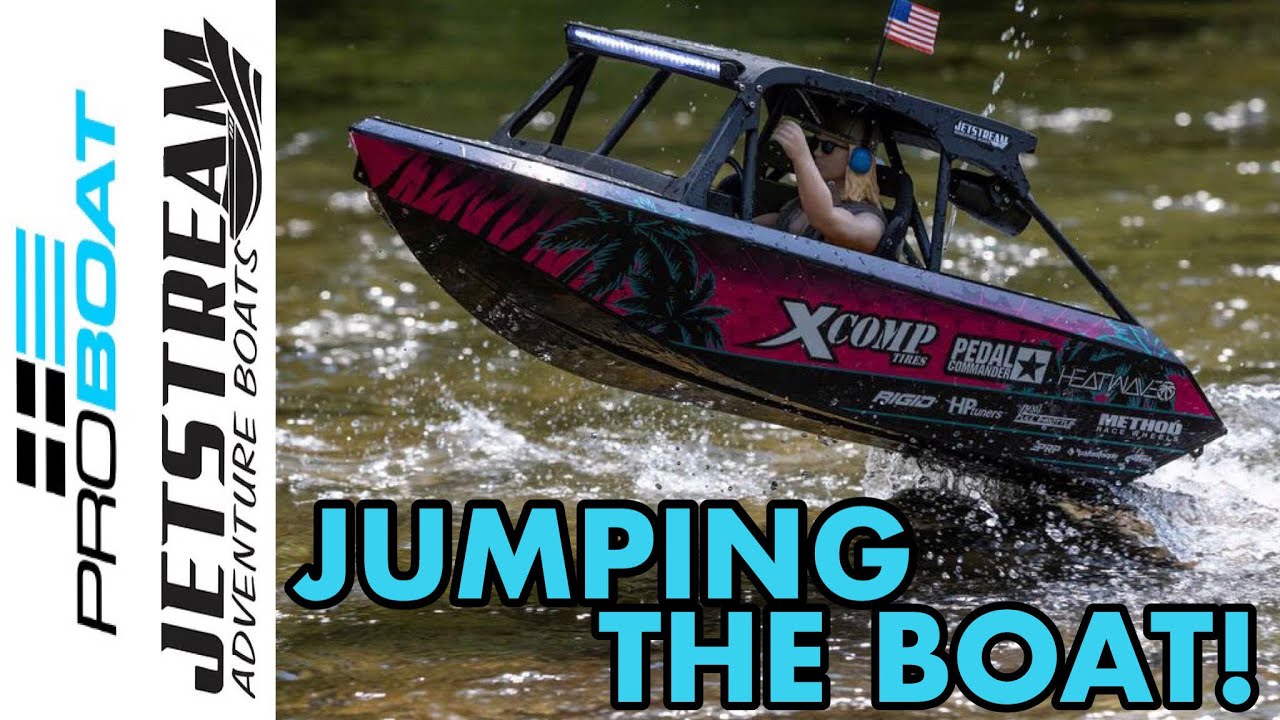 RC Boat Pool Jumping & Bash! Pro Boat Jetstream 1/6 Shreddy