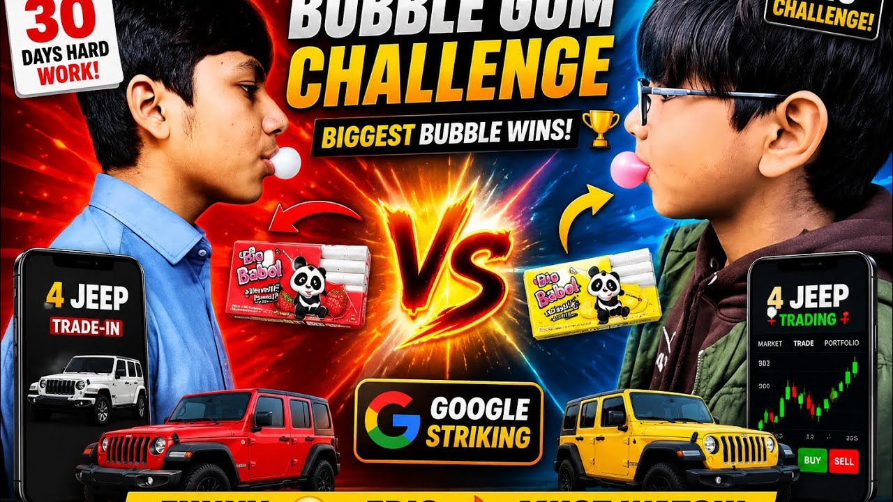 Bubble Gum Challenge 😱 | Biggest Bubble Wins | Funny Challenge