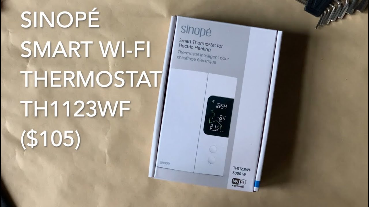 Sinopé Wi-Fi thermostat TH1123WF Unboxing + Homekit setup