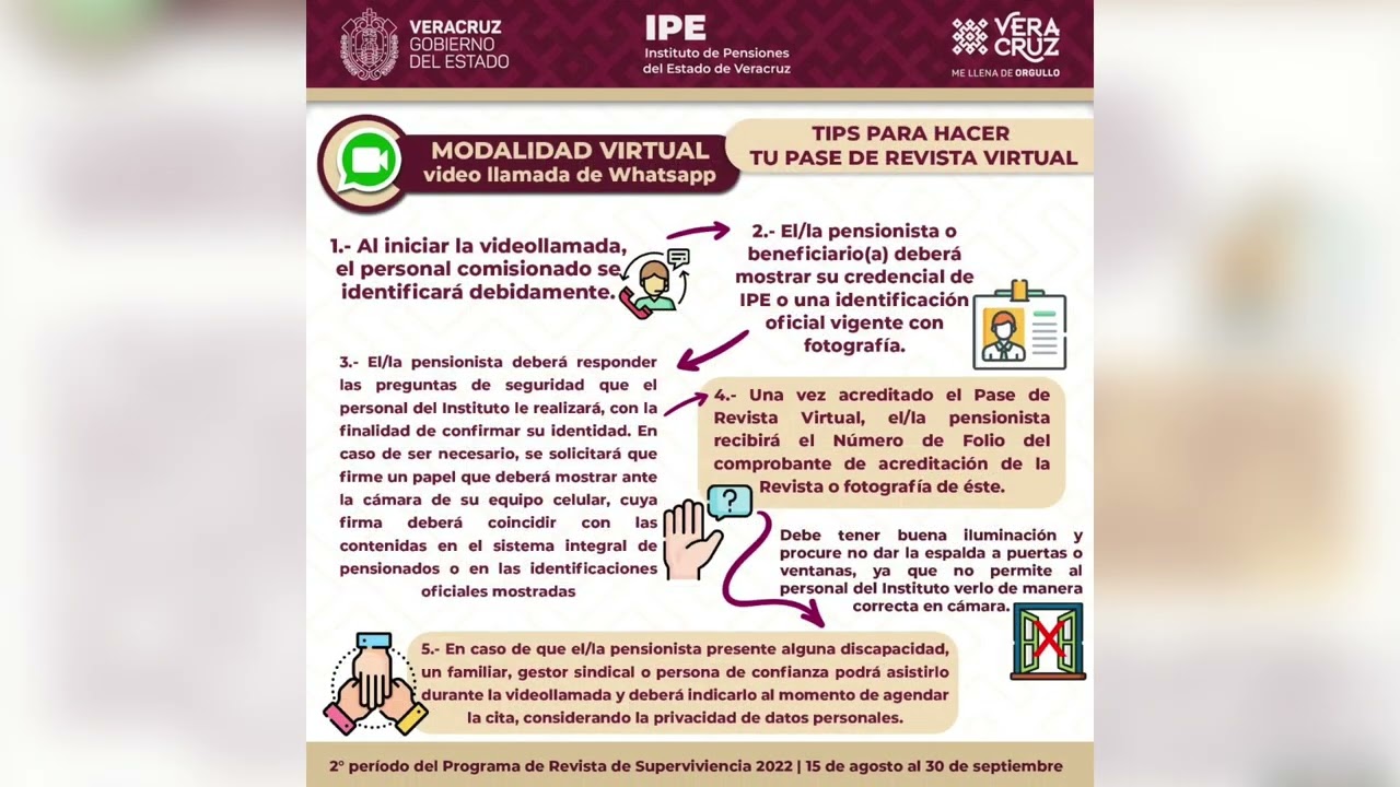 IPE facilita la revista de supervivencia a pensionados y jubilados