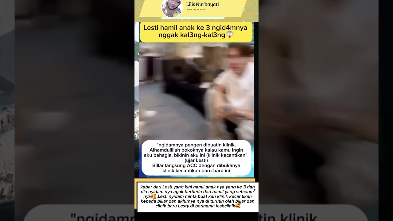 Lesti hamil anak ke 3🥰#lesty #rizkybillar #penyanyi #1jtview #trendingshorts #videoterbaru