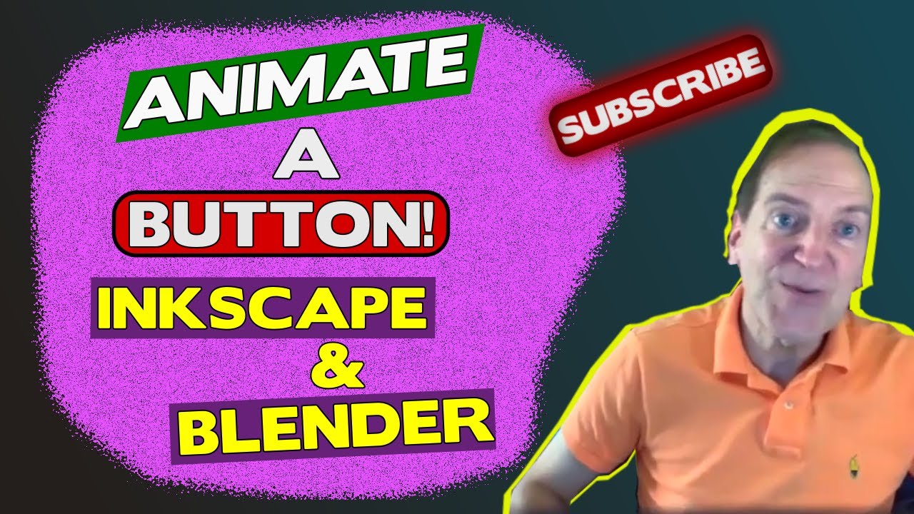 Make an Animated Subscribe Button using InkScape and Blender