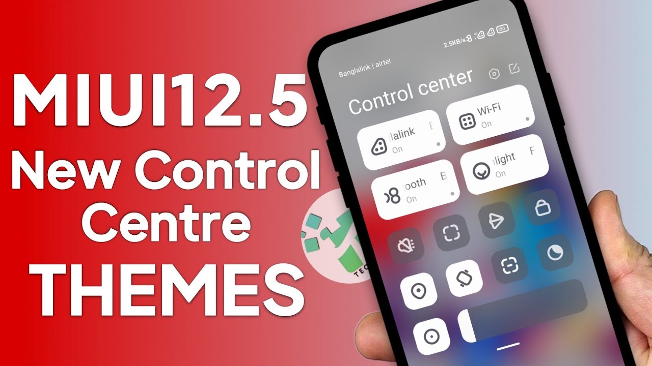 New MIUI 13 Control Center MIUI 12 & MIU 12.5 | MIUI 13 Theme