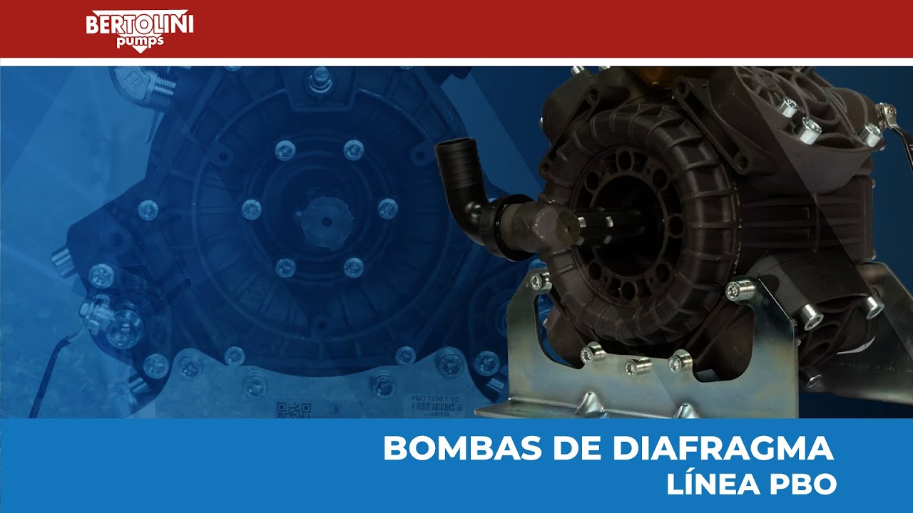 BOMBAS DE DIAFRAGMA BERTOLINI PUMPS - LÍNEA PBO / FABRICADAS EN ITALIA (EN ESPAÑOL)