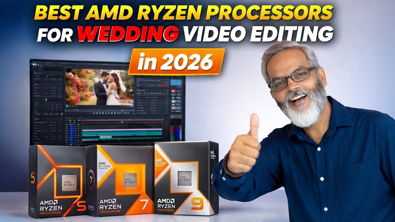 Best AMD Ryzen Processors for Wedding Video Editing in 2026 🔥 Budget 🆚 Professional Performance