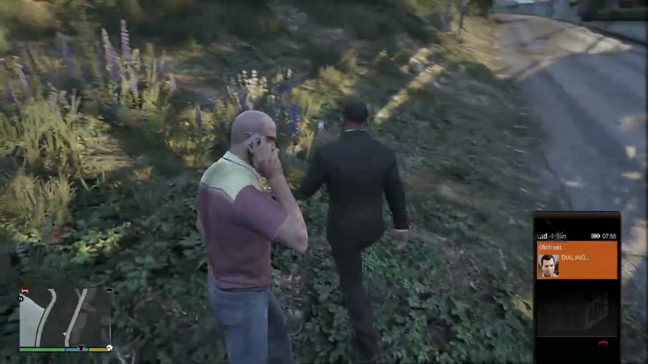 Franklin Knockouts Trevor when calling michael hangout