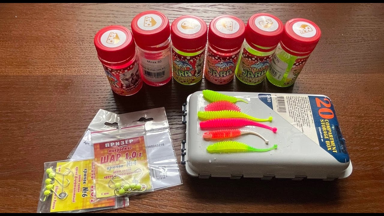 Новенький бренд форелевой резины у меня в коробке! Распаковка Jara Baits