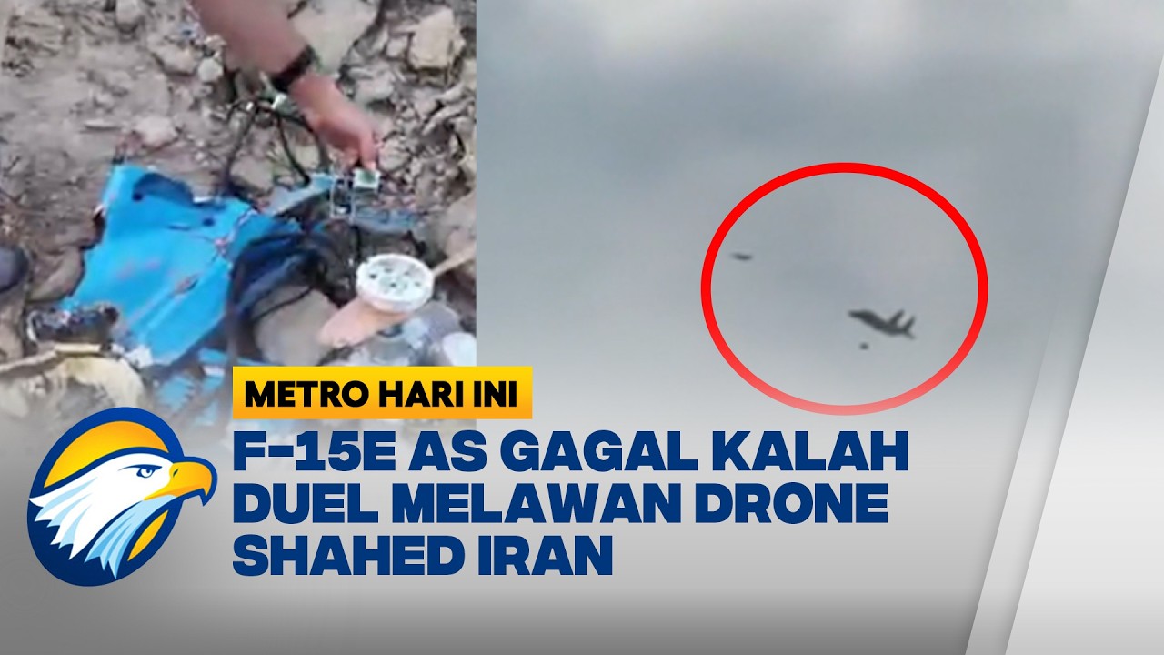 Jet Tempur AS Gagal Tembak Drone Shahed Iran -  [Metro Hari Ini]