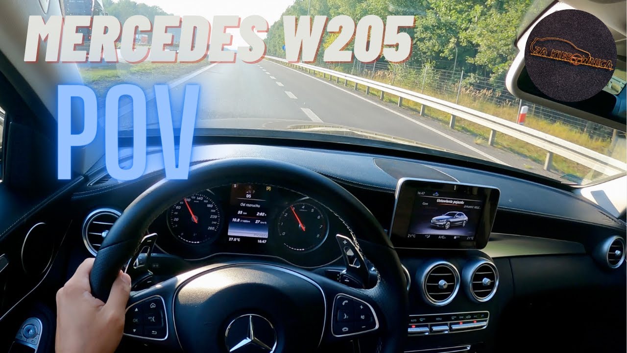2018 Mercedes-Benz W205 C200 (2.0 184/250 chip HP) POV Test Drive