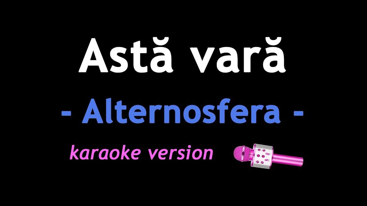 Alternosfera - Astă vară - instrumental (karaoke version)