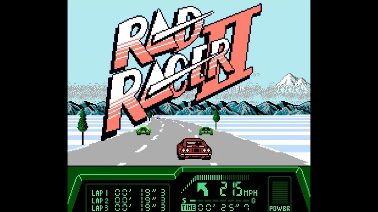 Rad Racer II (Square, 1990, NES) playthrough