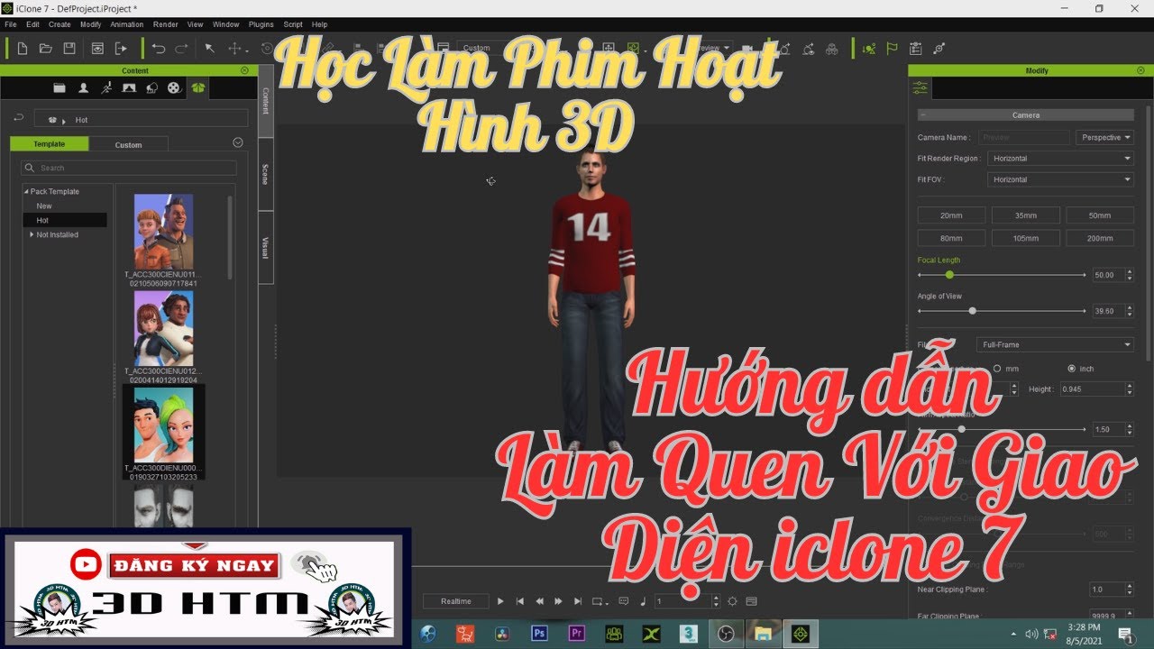 Dạy Làm Phim Hoạt Hình 3d iclone7 online Miễn Phí - Bài Số 1 Giới Thiệu Đầy Đủ Về Giao Diện Phần Mềm