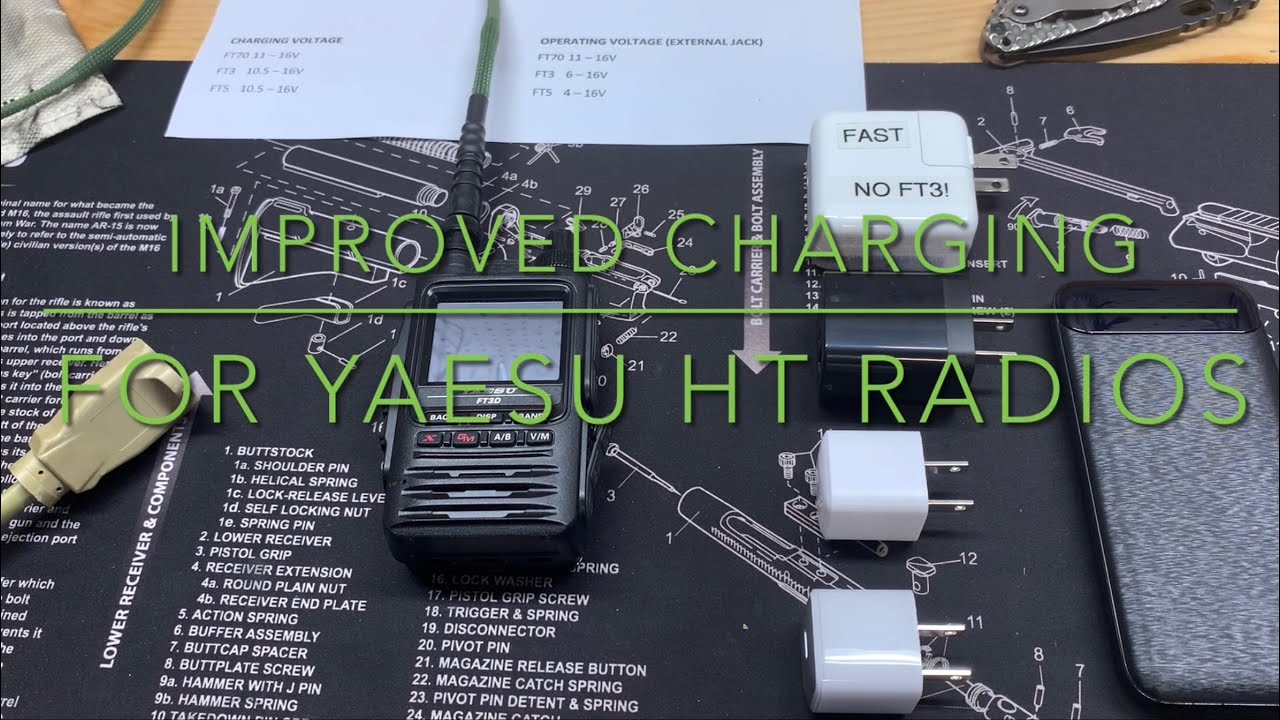 Convenient & Modern Charging for Yaesu HT Radios