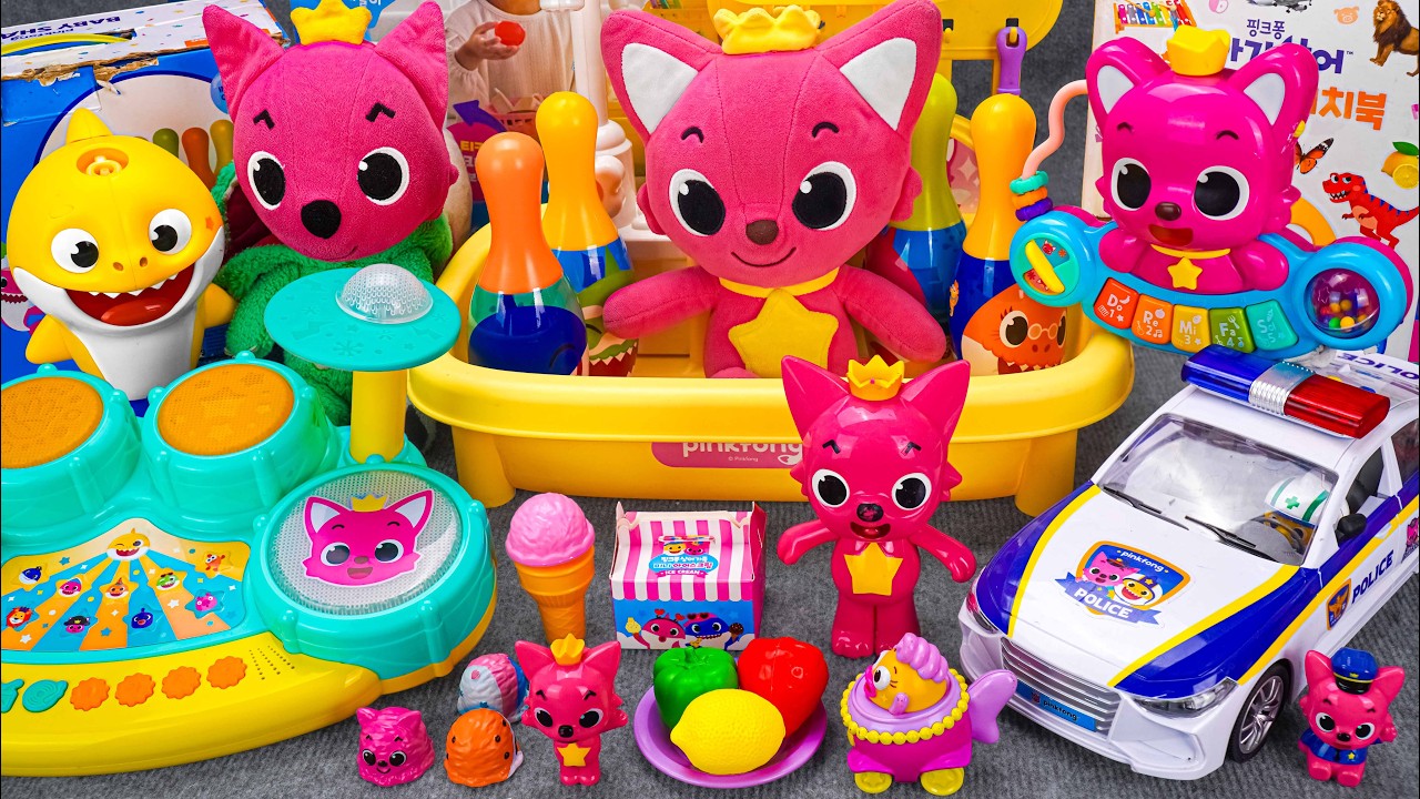 Satisfying Unboxing & Review Miniature Pinkfong Bathtub Playset | ASMR