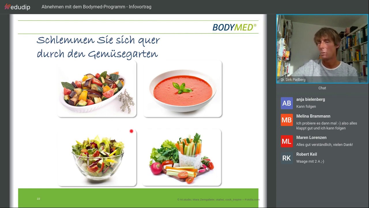 Info-Vortrag zum Bodymed-Ernährungskonzept und Leberfasten.