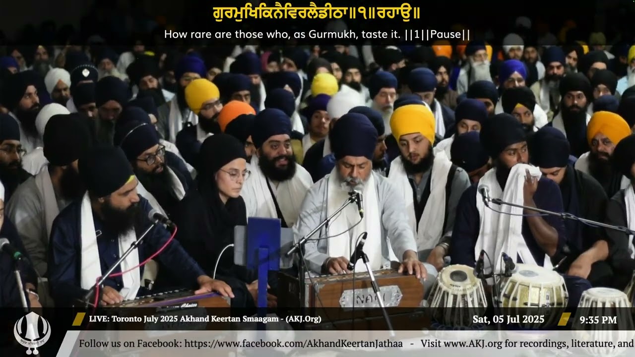 108 Bhai Jagdev Singh Jee France at Raensabayee Keertan Toronto July 2025 Smaagam