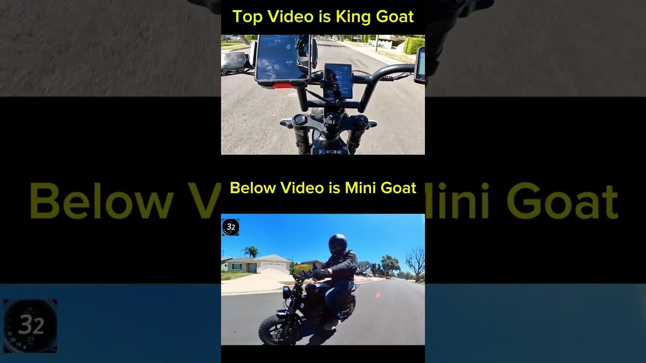 Тест скорости: King Goat 72V против Mini Goat 72V на короткой дороге #electricbike