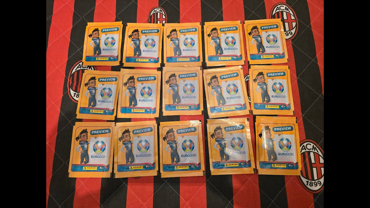 POWRÓT DO PRZESZŁOŚCI - PANINI EURO 2020 PREVIEW - OTWIERAM 15 SASZETEK Z NAKLEJKAMI !!!
