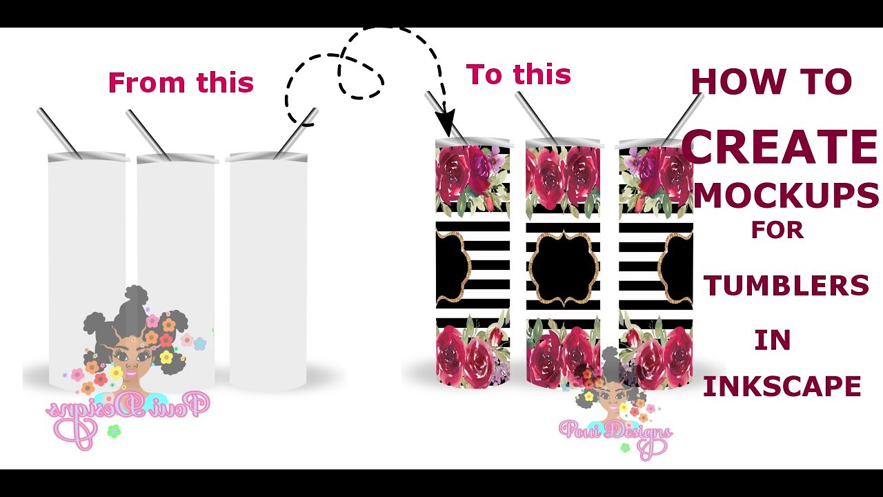 How to create a tumbler mockup in Inkscape
