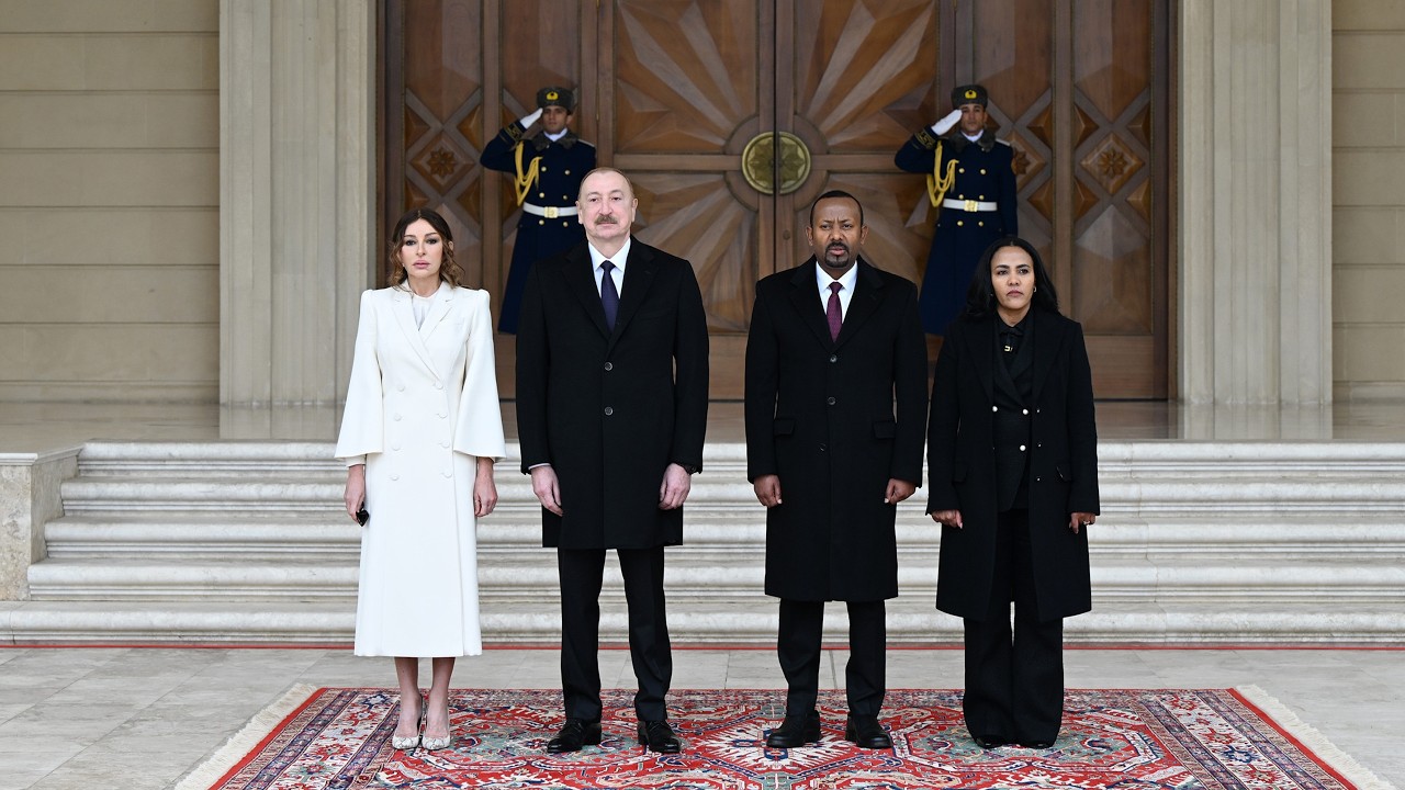 Состоялась официальная церемония приветствия премьер-министра Эфиопии.