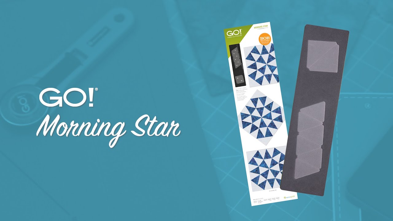 AccuQuilt GO! Morning Star Die Quilting Tutorial!