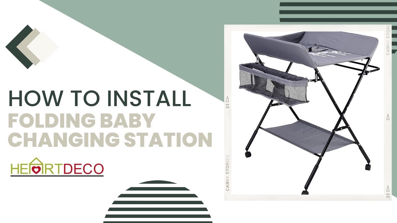 HOW TO INSTALL FOLDING BABY CHANGING STATION | HEARTDECO WONDERS | SKU: 80314