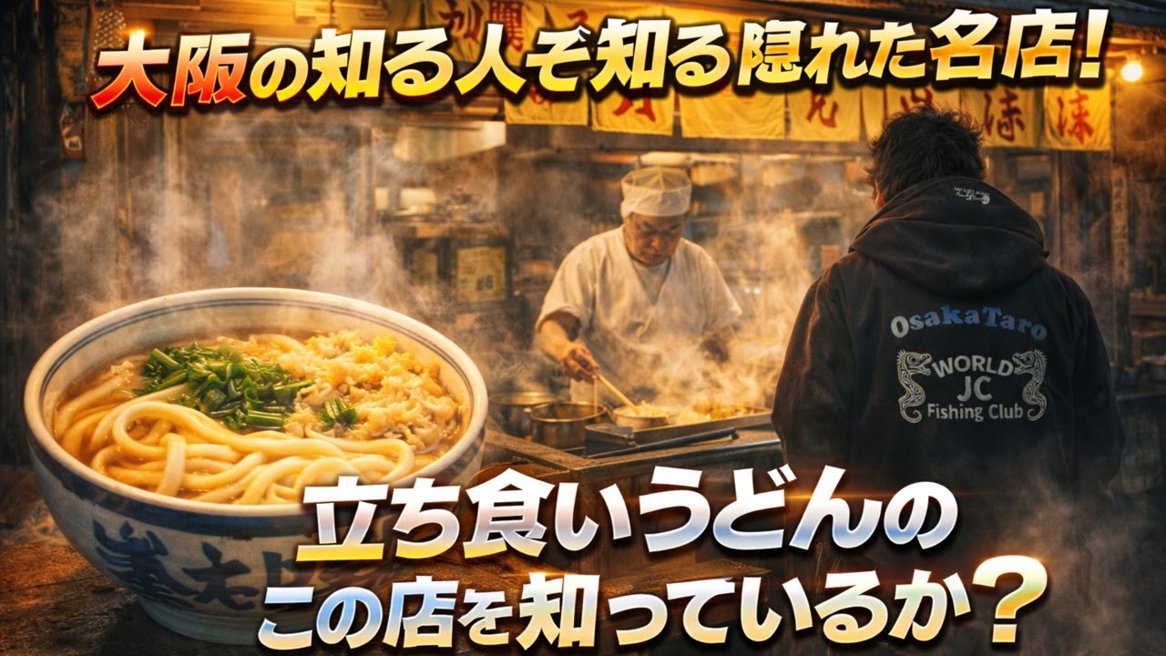 【寝屋川萱島】知る人ぞ知る隠れた立ち食いうどん…上品な出汁が美味すぎて思わず爆食した
