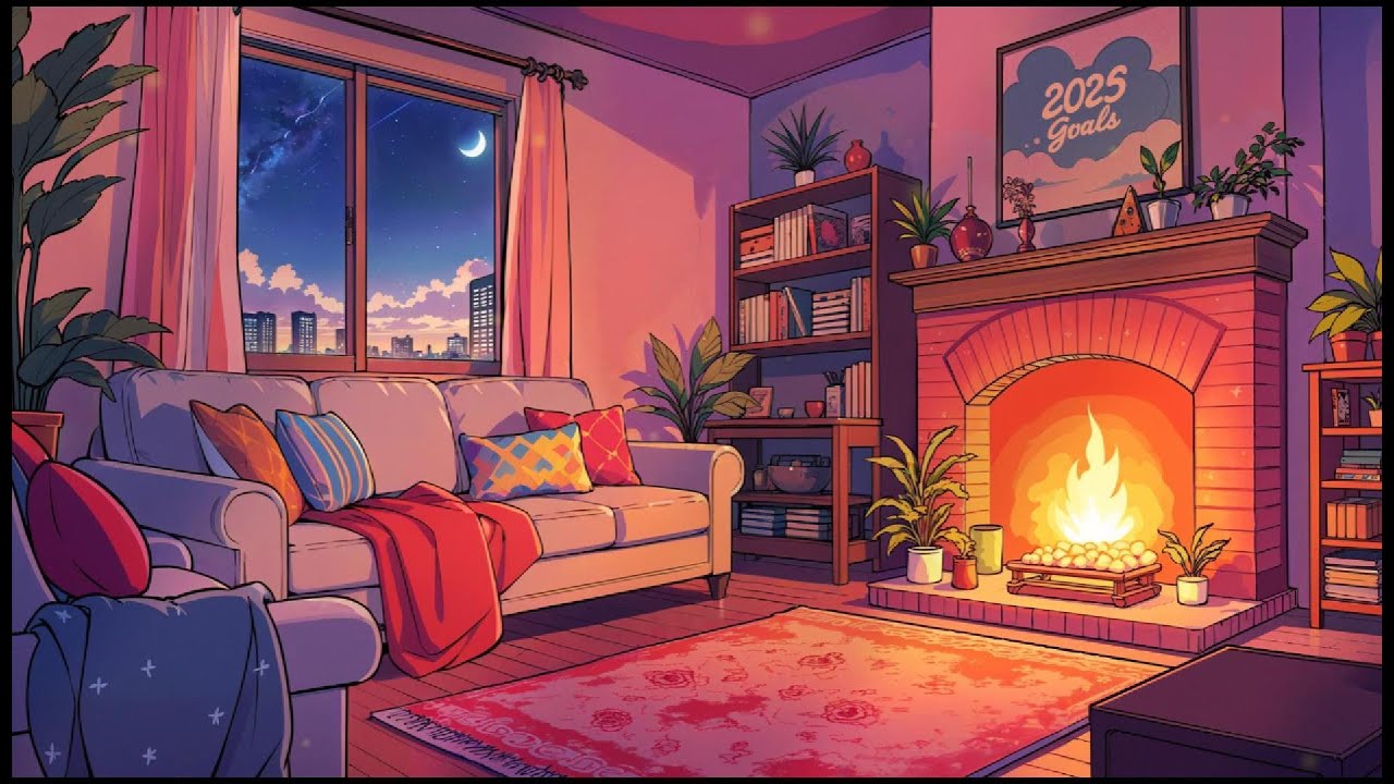 fireside comfort | cozy lofi beats for reading & studying