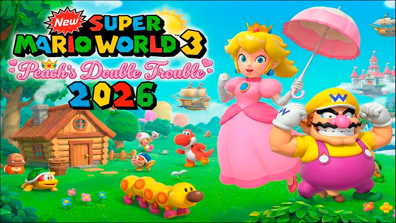 New Super Mario World 3 Peach's Double Trouble FULL WALKTHROUGH (100% Secret Endings)