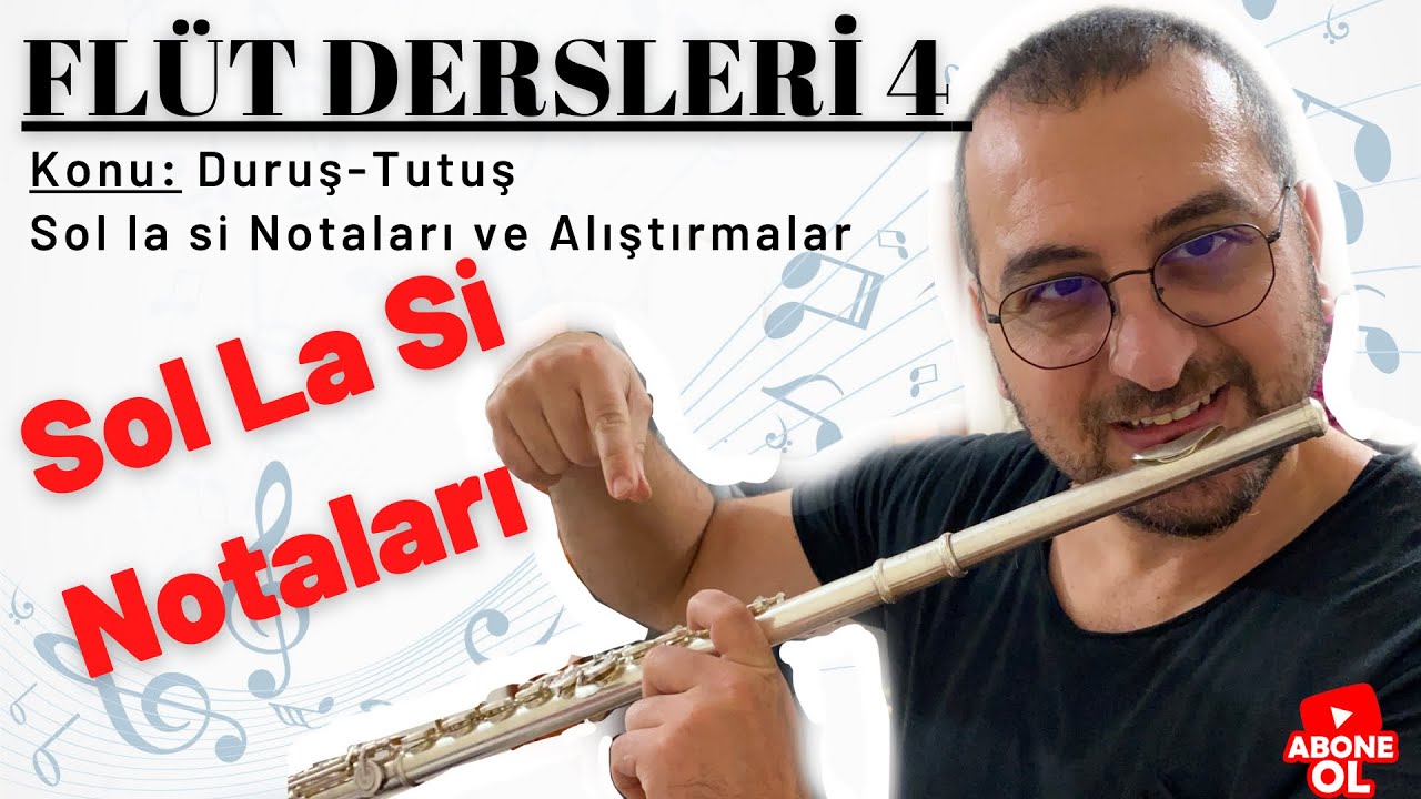 Yan Flüt / Flüt Dersi #4 - Yan Flüt Nasıl Birleştirilir?İlk Notalar Sol La Si Sesleri, Tutuş, Duruş
