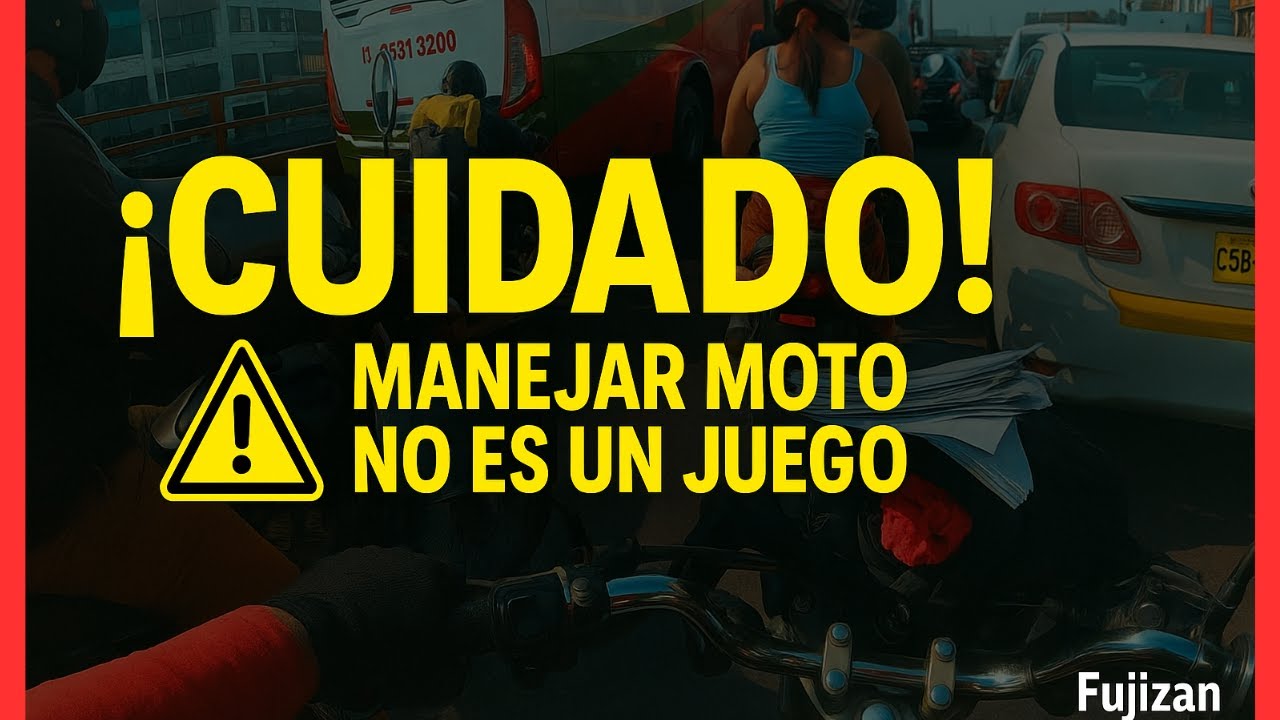 La CRUDA realidad de Manejar Moto en el tr&aacute;fico (Consejos y advertencias reales) - Fujizan9
