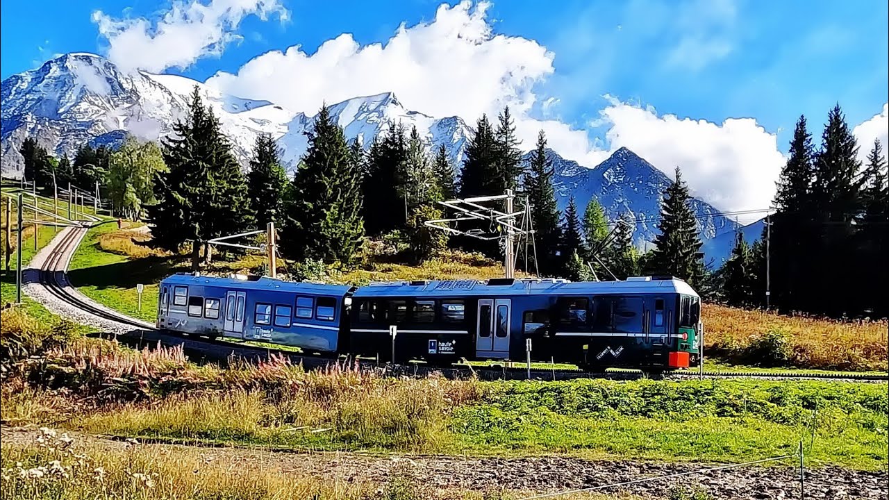 Bergfahrt der Tramway du Mont Blanc - vom Col de Voza zum Mont Lachat, 2073 m | Haute Savoie
