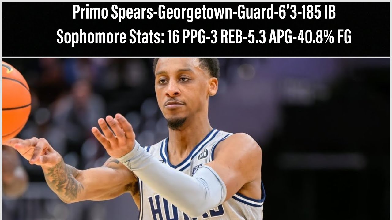 Primo Spears Sophomore Season Highlights-Georgetown Guard-2022-2023 College Basketball Highlights