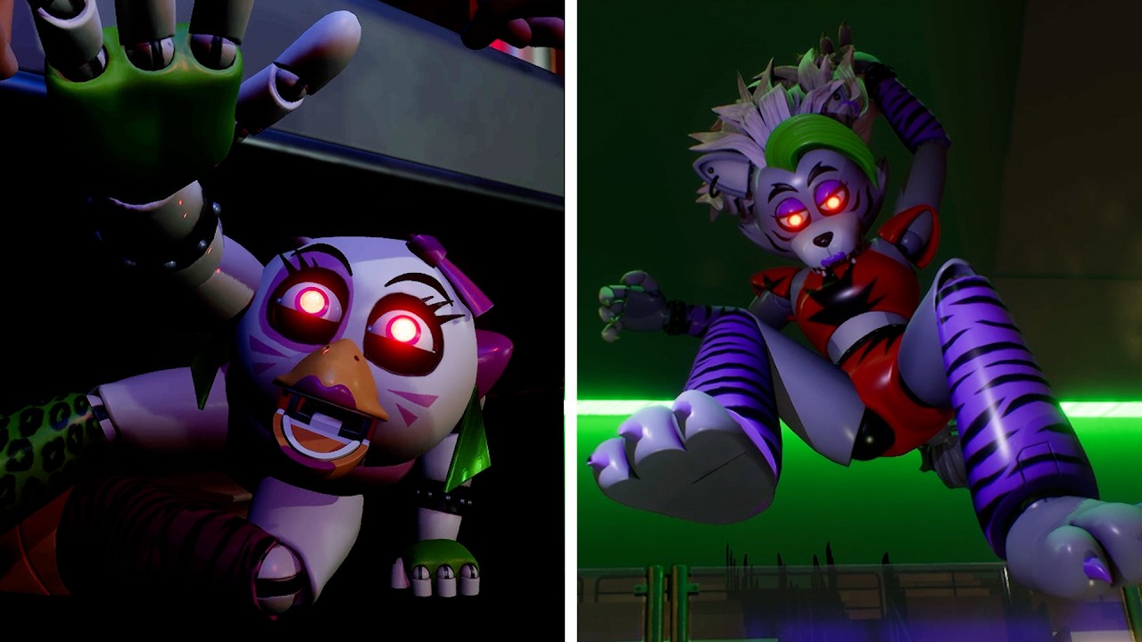 All FNAF: Security Breach Boss Cutscenes in New Angles (Freecam)