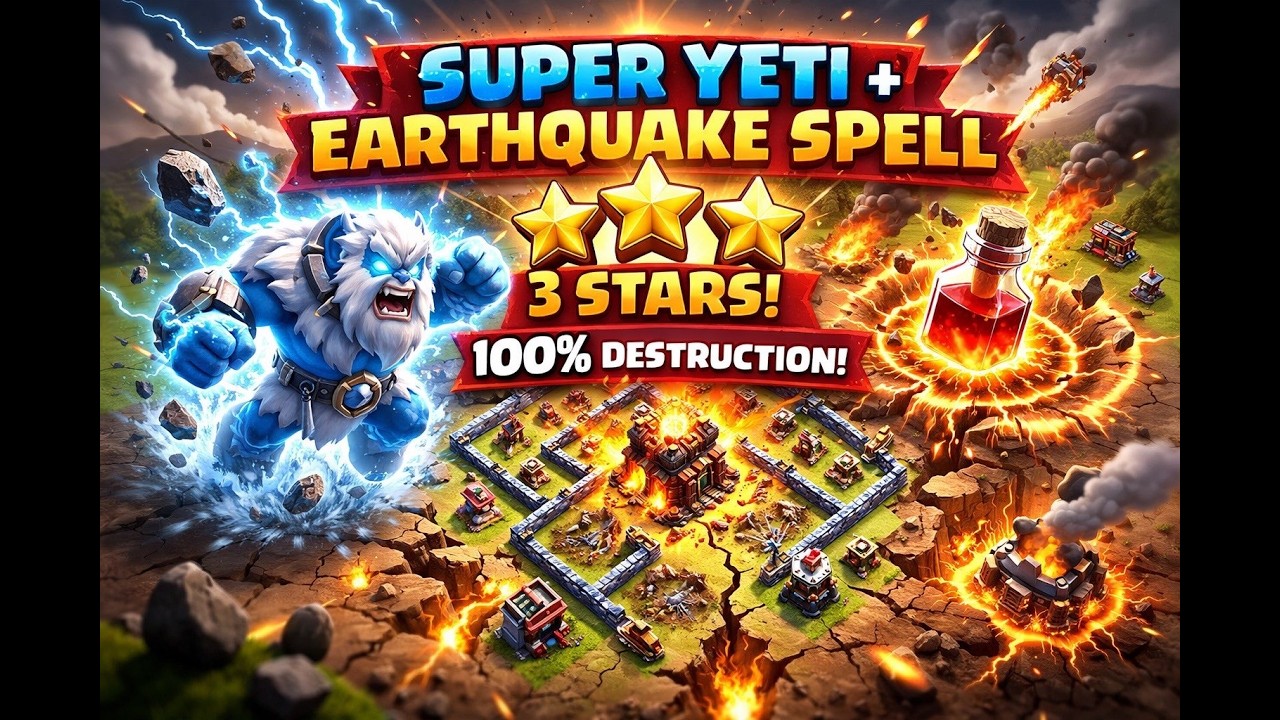 Nobody Expected This Super Yeti Strategy!😳 2 Clean 3 Stars