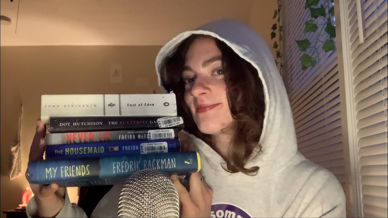 ASMR books I’ve read recently (book tapping, whispered)