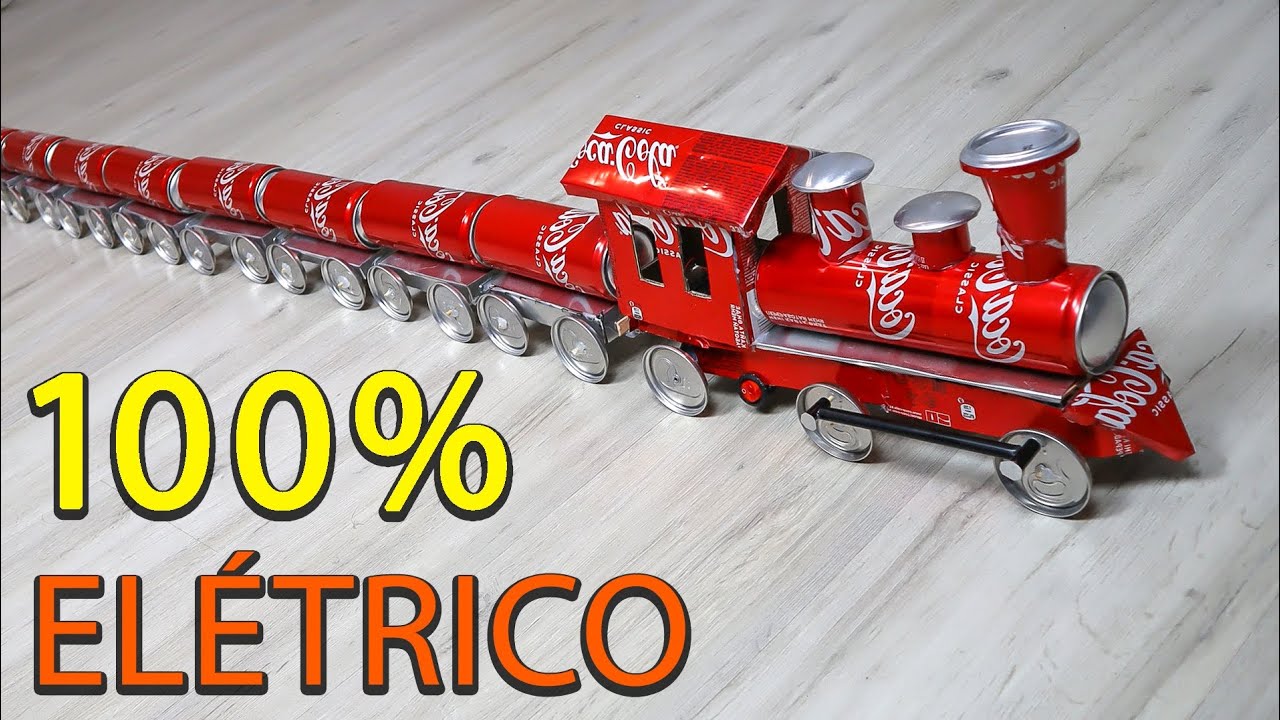 Megaprojeto: o maior trem feito de latas de alum&iacute;nio