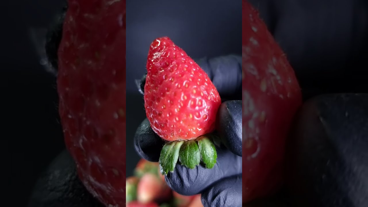 DNA, proteínas e açúcares separados do MORANGO!