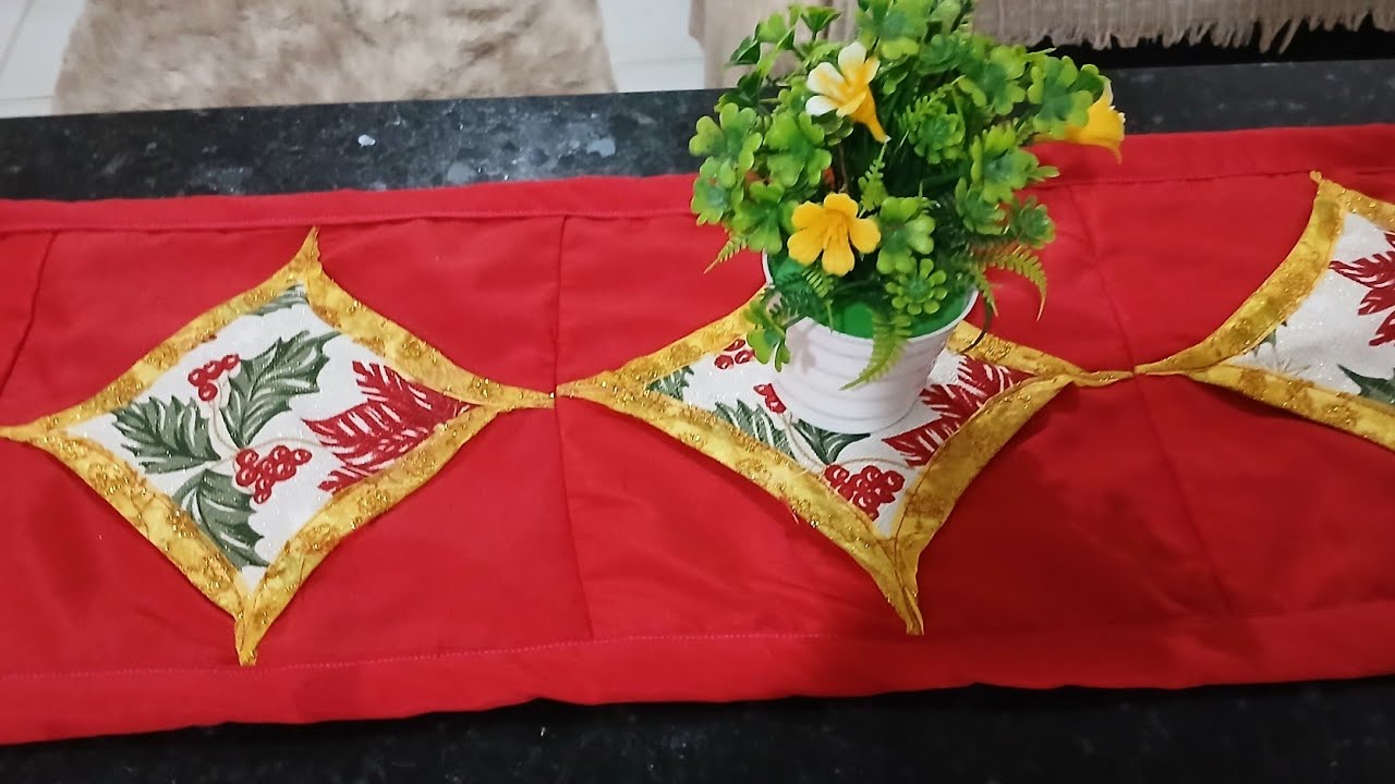 Trilho de mesa de natal