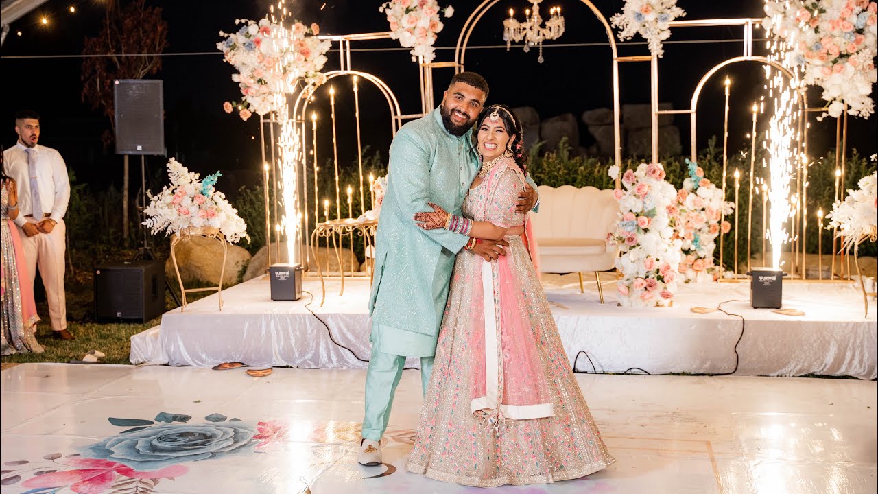 Simran & Karan Engagement Performance | Bhangra & Gidha | Epic Outdoor Dance