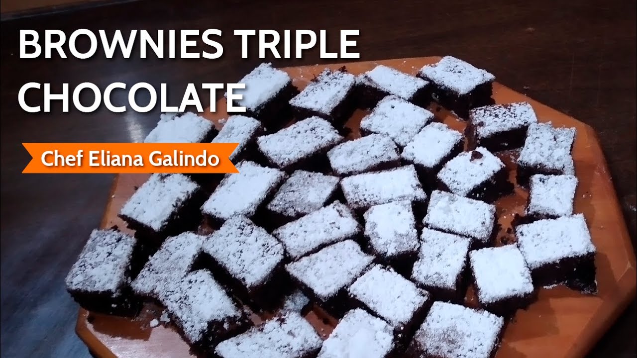 BROWNIES TRIPLE CHOCOLATE | Bocaditos salados y dulces