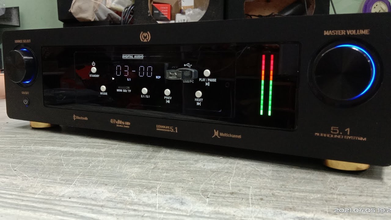 5.1 dolby amplifier with vu meter