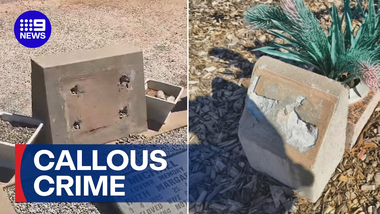 SA cemetery stripped of memorial plaques in heartless act | 9 News Australia