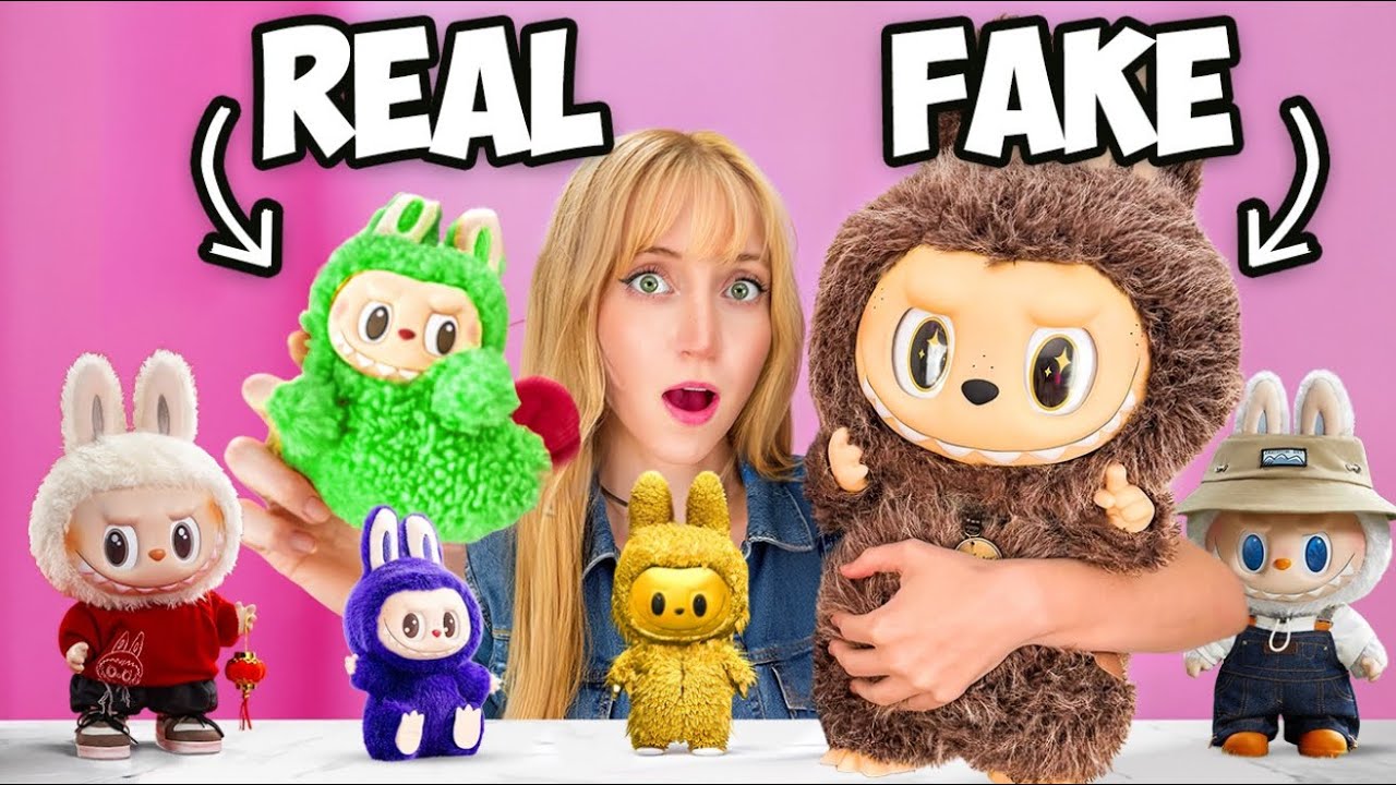 I bought REAL vs FAKE Labubus (How to tell and not get SCAMMED)