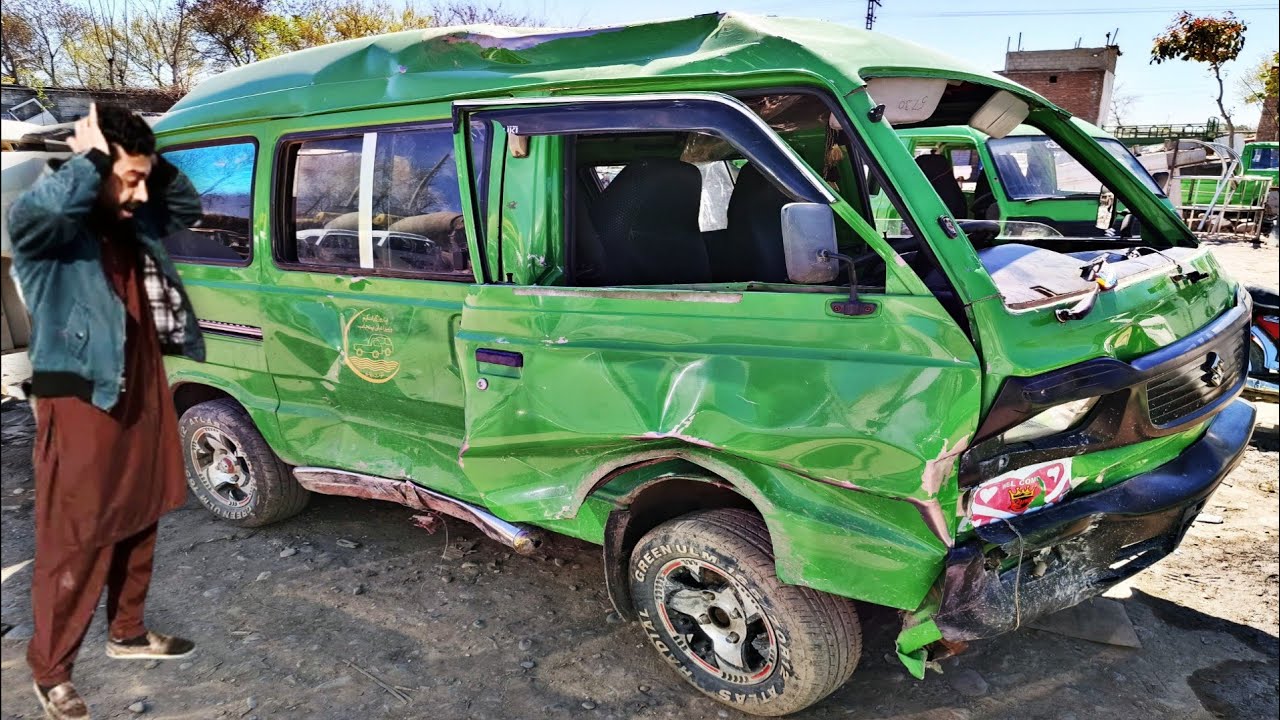 Major Accident Suzuki Bolan Complete Restoration With Amazing Skills