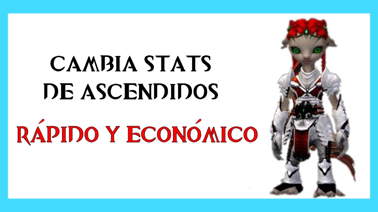 🪓Guild Wars 2 |FORJA MÍSTICA| Como cambiar las estadísticas de las armas y armaduras ascendidas🪓