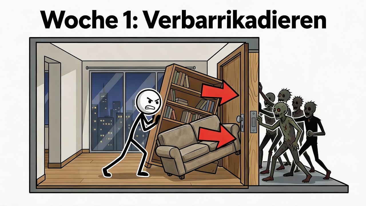 Zombie Apokalypse Woche 1: Überleben ohne Flucht