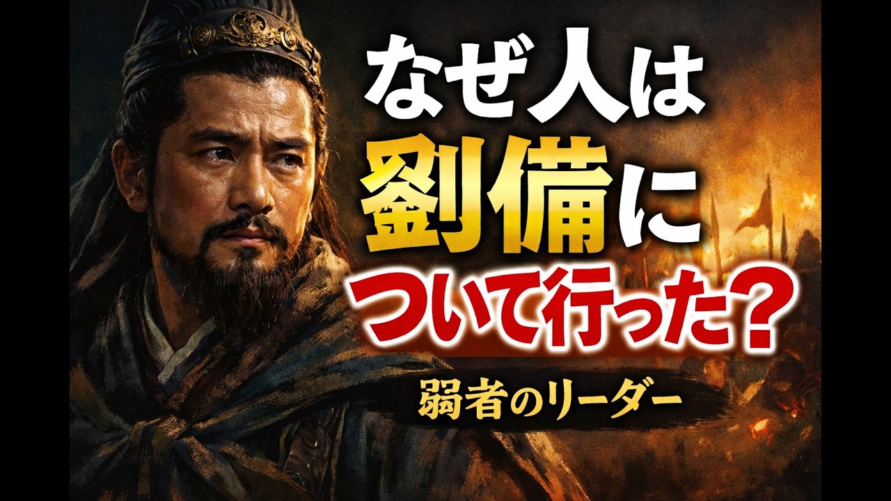 なぜ人々は劉備について行ったのか｜弱者のリーダーシップと忠誠の力【三国志・人生哲学】