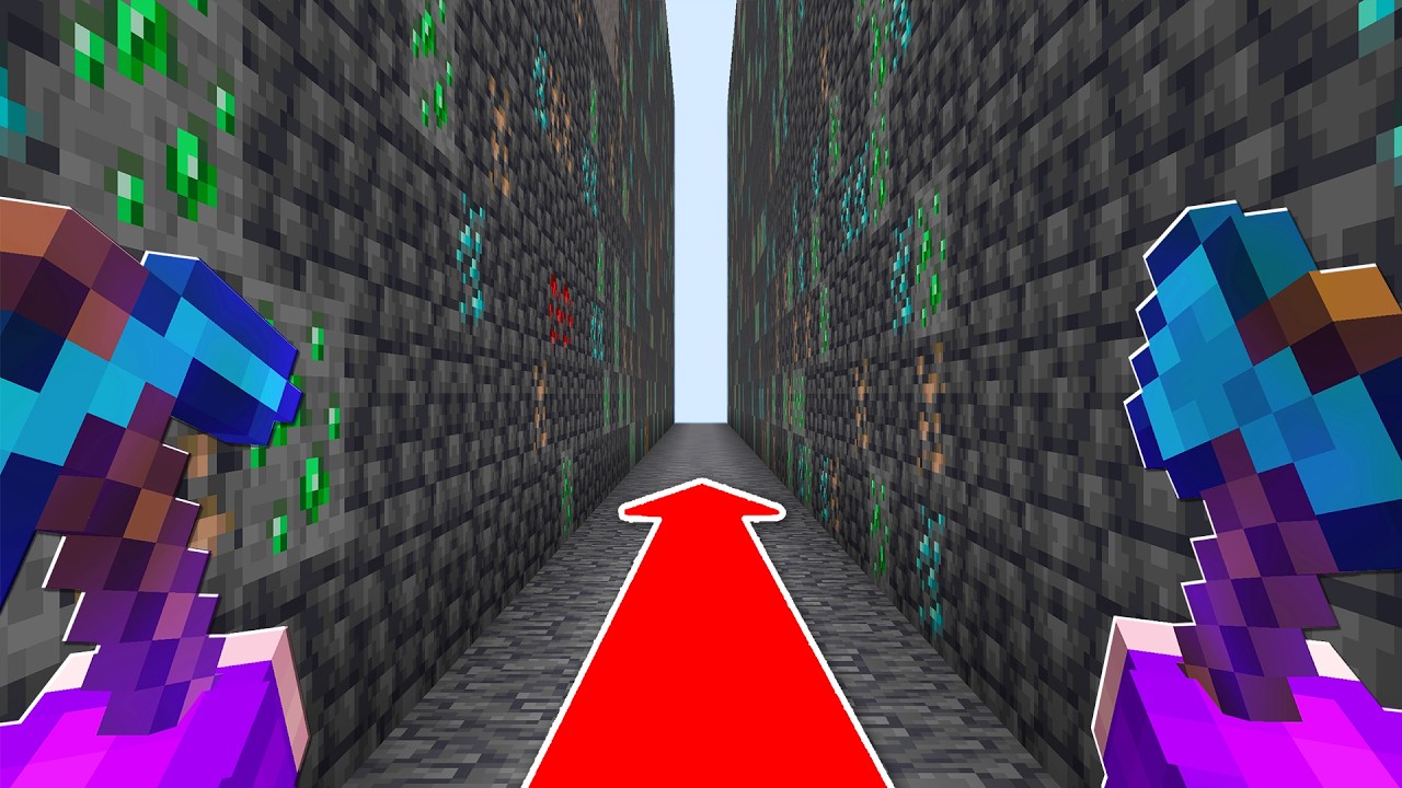 Minecraft’ı DÜZ ÇİZGİDE BİTİRMEK!