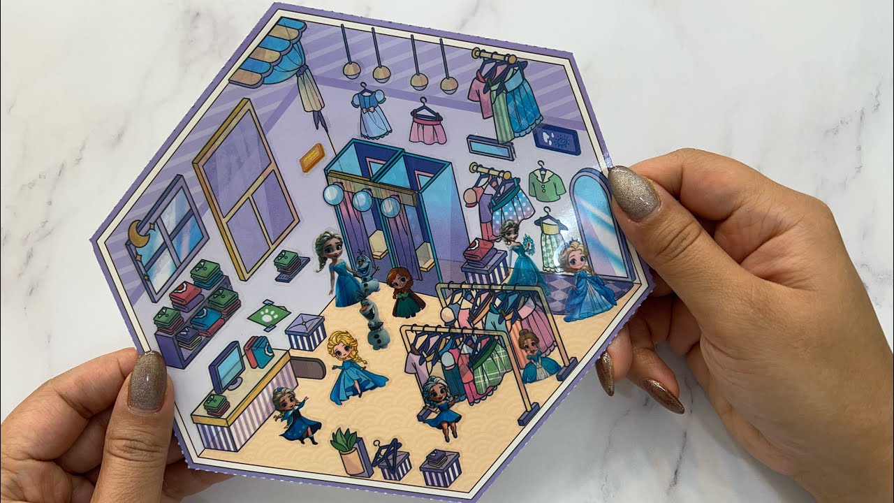 Satisfying 3D Frozen Sticker Scene ❄️ | Relaxing No Talking ASMR